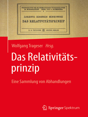 cover image of Das Relativitätsprinzip